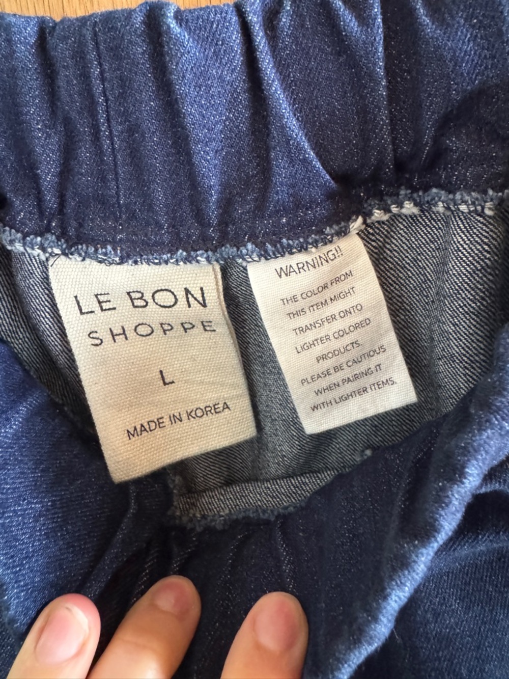 Le Bon Shoppe Liam Bermuda Shorts - Raw Denim (L) - Picture 3 of 3